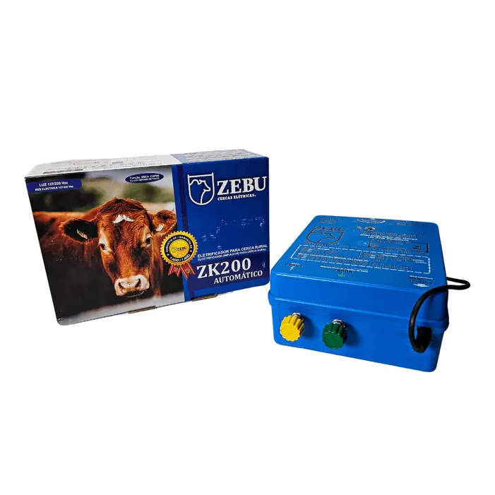 Eletrificador de Cerca Zebu ZK200 Automático 200km Bivolt
