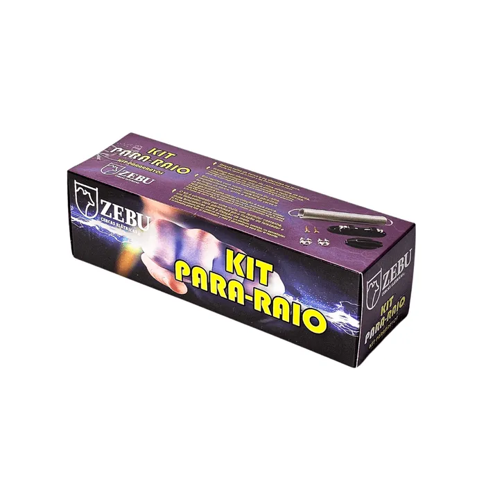 Kit Para-Raio Zebu Proteção para Cerca Elétrica Rural
