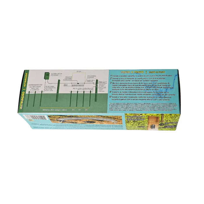 Kit Para-Raio Zebu Proteção para Cerca Elétrica Rural