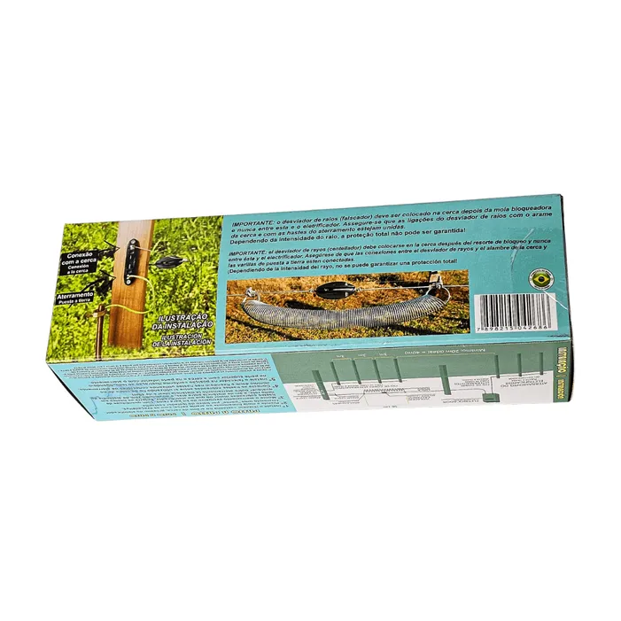 Kit Para-Raio Zebu Proteção para Cerca Elétrica Rural