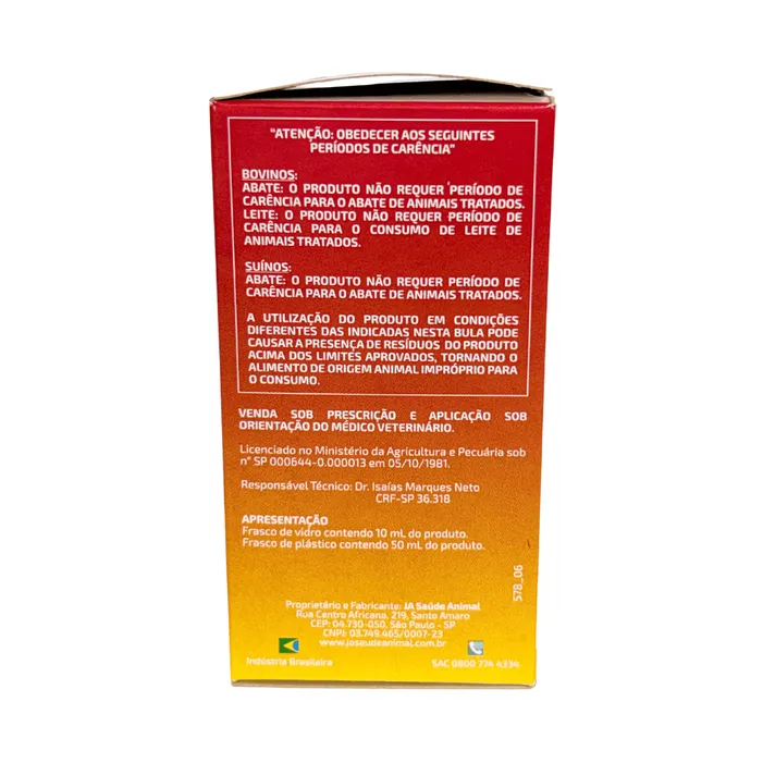 Ferrodex B12 50ml Ferro Dextrano Leitões Bezerros JA