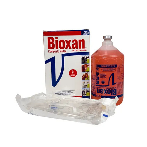 Bioxan Composto Vallée 500ml — Polivitamínico Injetável Reconstituinte e Energético para Bovinos e Equinos | Vallée