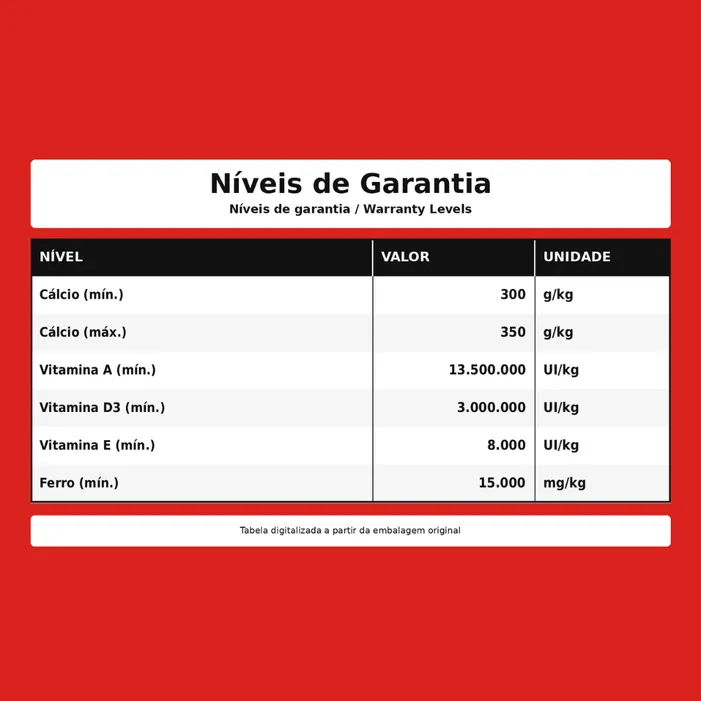 A.D.E. Plus + Ferro Gado Limpo 500g Suplemento Bovinos