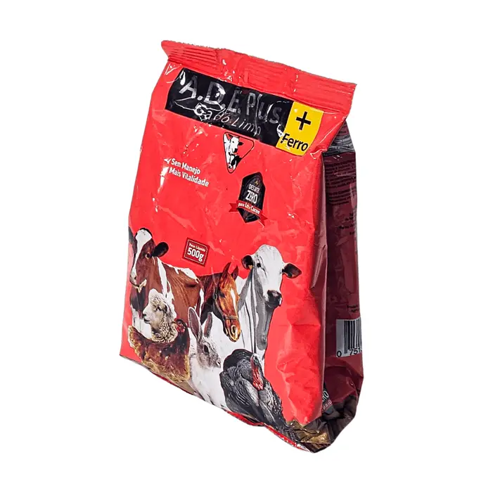 A.D.E. Plus + Ferro Gado Limpo 500g Suplemento Bovinos