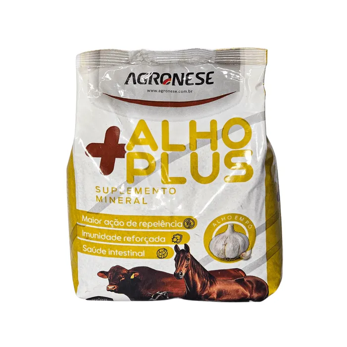 +Alho Plus 1kg Suplemento Mineral com Alho Agronese