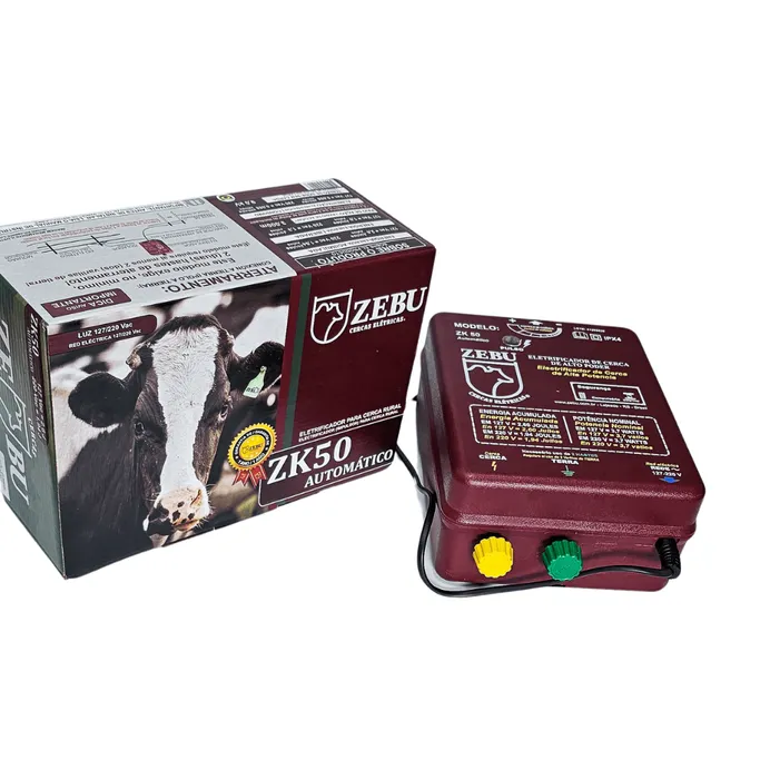Eletrificador de Cerca Zebu ZK50 Automático 2,6J Bivolt