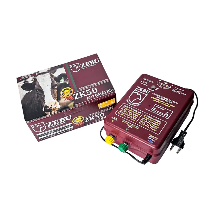 Eletrificador de Cerca Zebu ZK50 Automático 2,6J Bivolt
