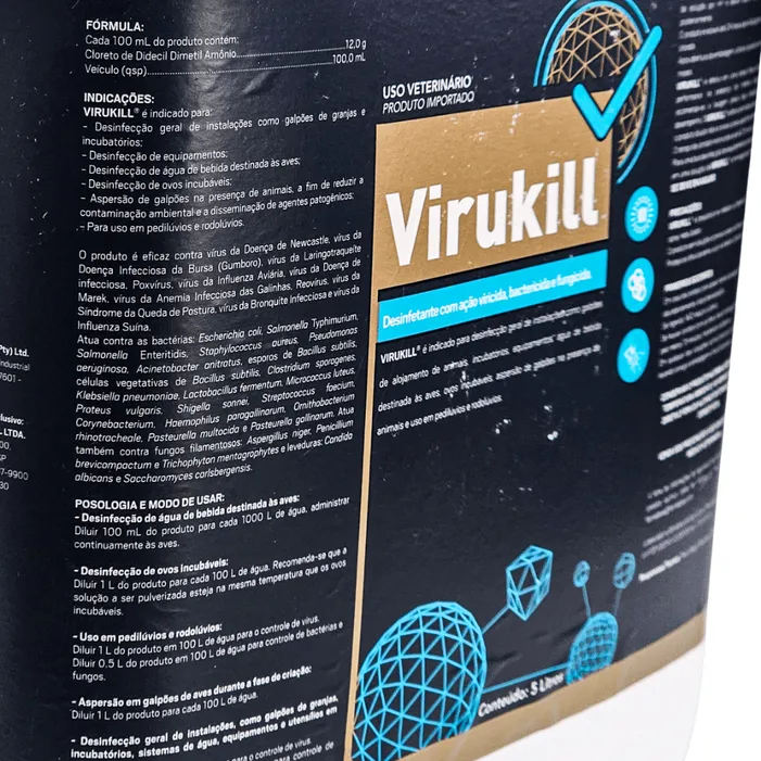 Virukill 5L Desinfetante Viricida Granja e Aviário