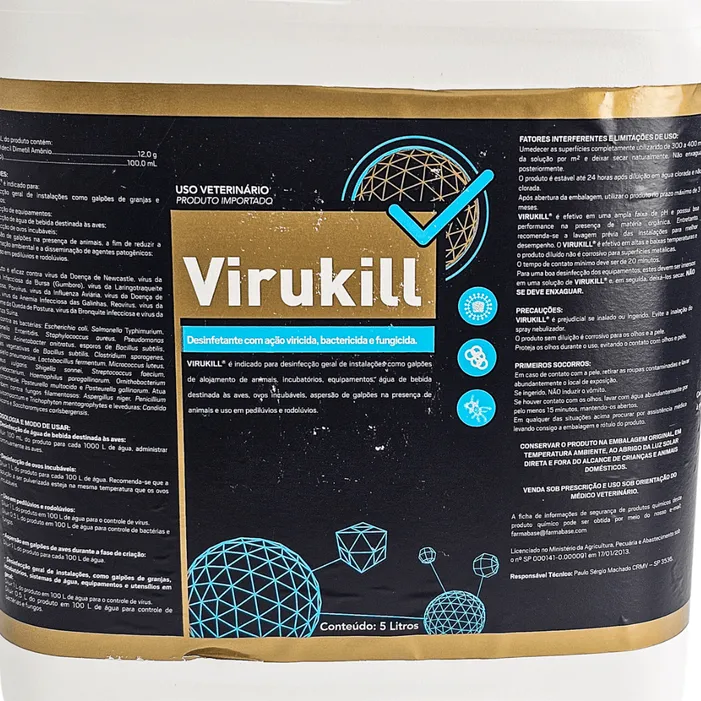 Virukill 5L Desinfetante Viricida Granja e Aviário