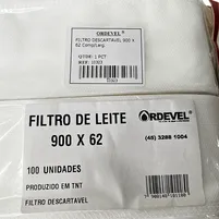 Filtro de Leite Descartável 900x62 TNT 100un Ordevel - imagem 2