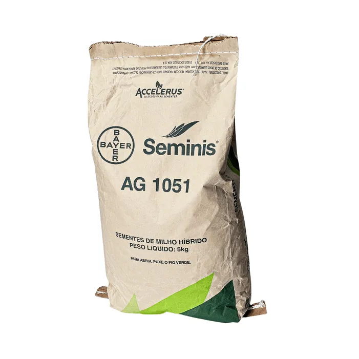 Milho Híbrido AG 1051 5kg Sementes Seminis Milho Verde