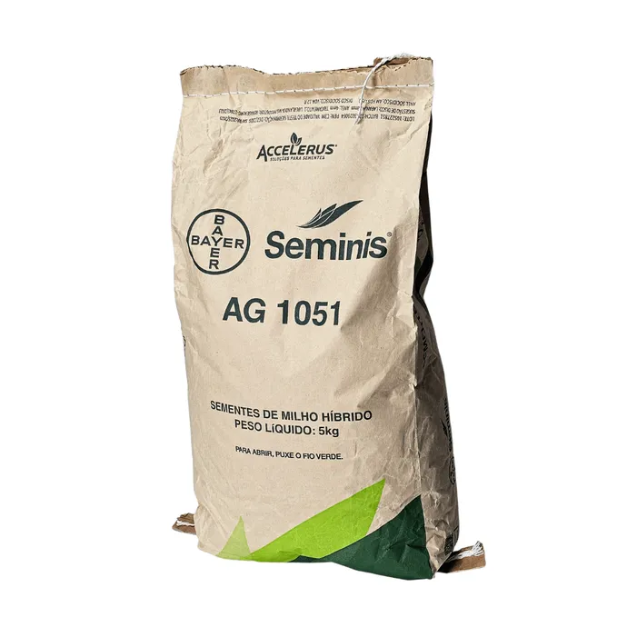 Milho Híbrido AG 1051 5kg Sementes Seminis Milho Verde