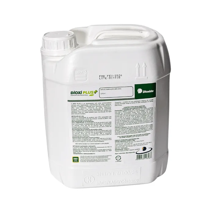 DioxiPlus+ 5L Desinfetante Hortifrutícolas Dioxide