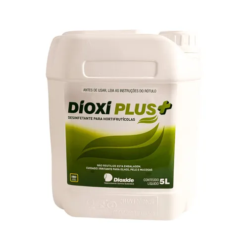 DioxiPlus+ 5L — Desinfetante para Hortifrutícolas à Base de Hipoclorito de Sódio para Frutas, Verduras e Superfícies | Dioxide