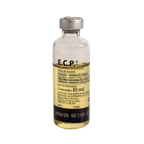 E.C.P. 10ml - Cipionato de Estradiol 2mg/mL Hormônio Estrogênico Injetável de Uso Veterinário | Zoetis