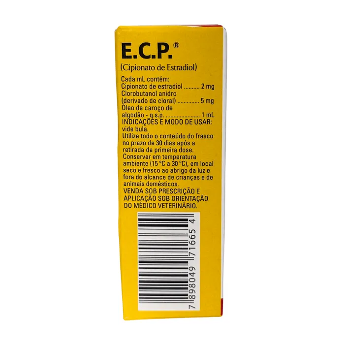 E.C.P. 10ml Cipionato de Estradiol Hormônio Bovinos Zoetis