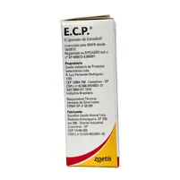 E.C.P. 10ml Cipionato de Estradiol Hormônio Bovinos Zoetis - imagem 3