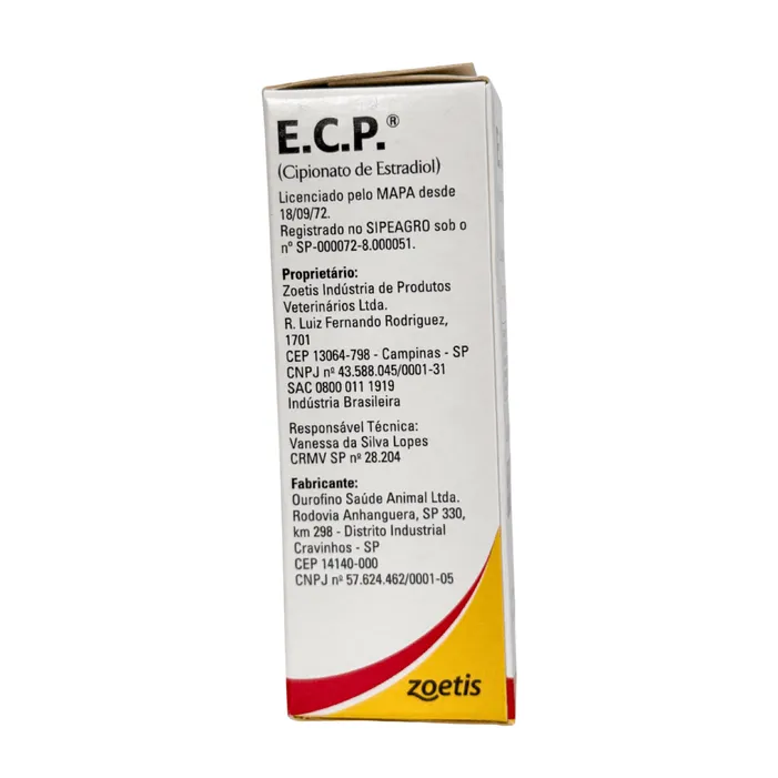 E.C.P. 10ml Cipionato de Estradiol Hormônio Bovinos Zoetis