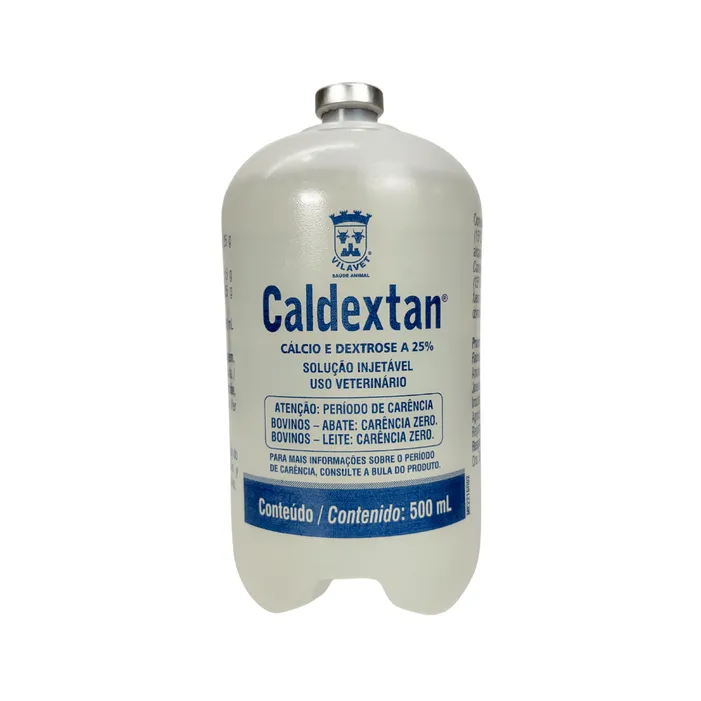 Caldextan 500ml + Equipo Cálcio Dextrose Bovinos Vilavet