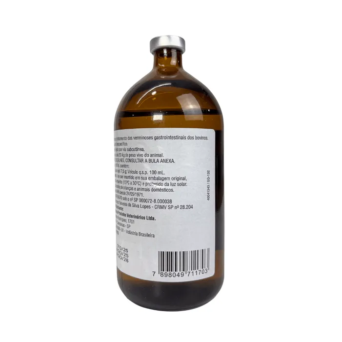 Ripercol L Injetável 250ml Levamisol Vermífugo Bovinos