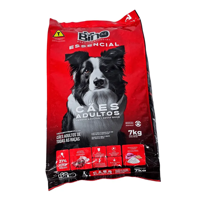 Bino Essencial Cães Adultos 7kg Condroitina | Bino