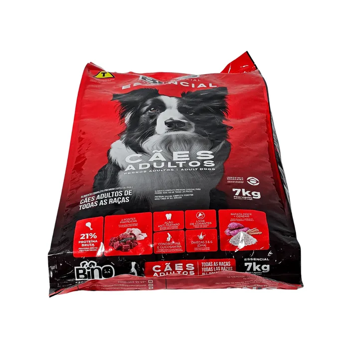 Bino Essencial Cães Adultos 7kg Condroitina | Bino