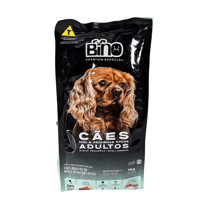 Bino Premium Adultos Mini Pequenas Raças 1kg Pouch | Bino
