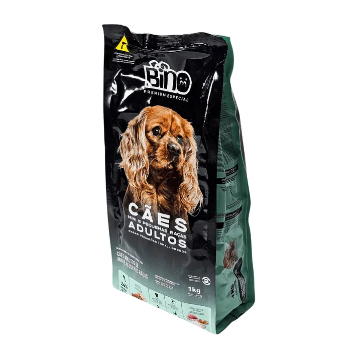 Bino Premium Adultos Mini Pequenas Raças 1kg Pouch | Bino