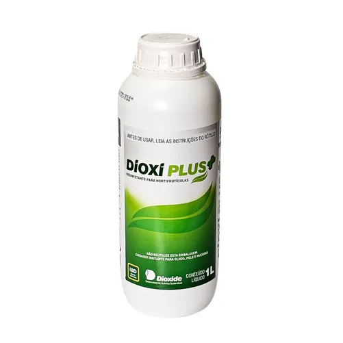 DioxiPlus+ 1L - Desinfetante para Hortifrutícolas à Base de Hipoclorito de Sódio para Frutas, Verduras e Superfícies | Dioxide