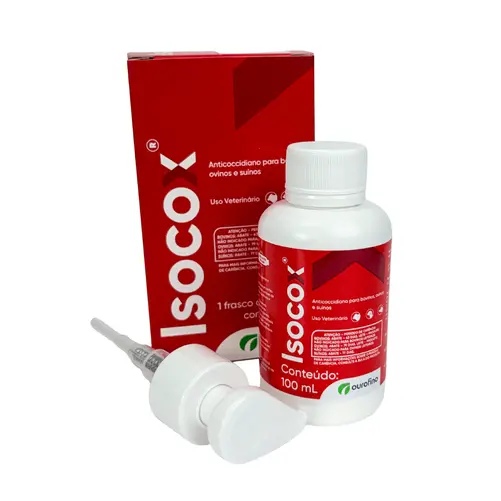 Isocox 100ml - Anticoccidiano Toltrazuril 5% para Leitões, Bezerros e Cordeiros | Ourofino