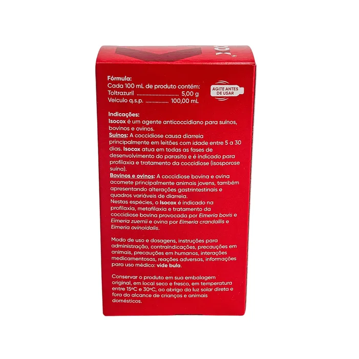 Isocox 100ml Toltrazuril 5% Anticoccidiano | Ourofino