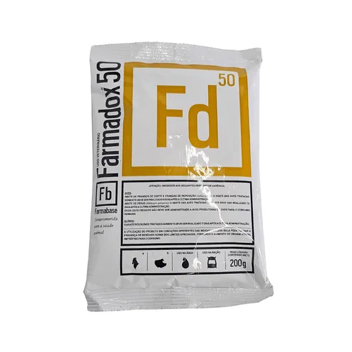 Farmadox 50% 200g Doxiciclina Aves e Suínos | Farmabase 