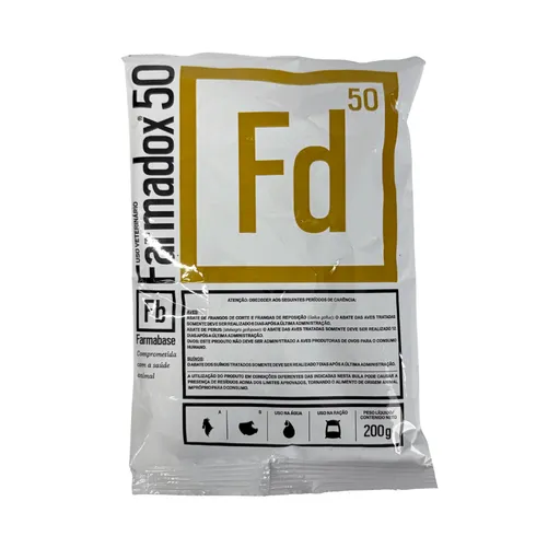 Farmadox 50% 200g Doxiciclina Aves e Suínos | Farmabase 