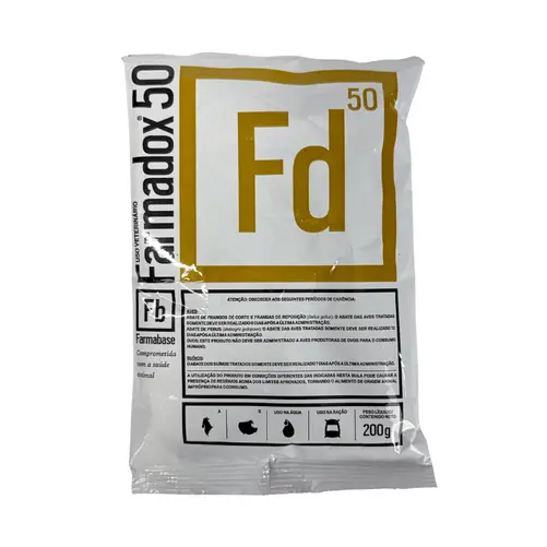 Farmadox 50% 200g Doxiciclina Aves e Suínos | Farmabase 
