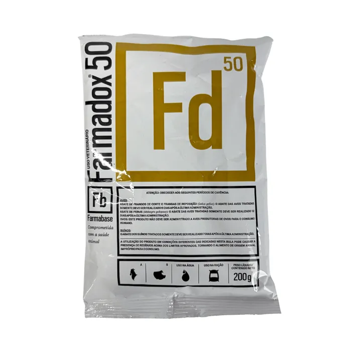 Farmadox 50% 200g Doxiciclina Aves e Suínos | Farmabase