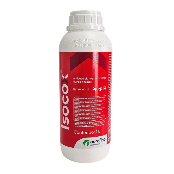Isocox 1L Toltrazuril 5% Coccidiose Suínos e Bovinos | Ourofino