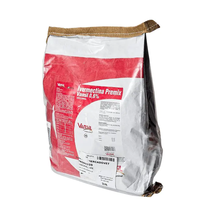Ivermectina Premix 0,6% Vansil Vermífugo Suínos 5/25kg