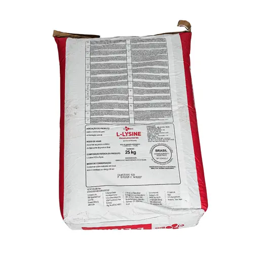 L-Lisina HCl 99% 25kg Aminoácido para Ração de Suínos, Aves e Peixes | CJ Bio (Best Amino)