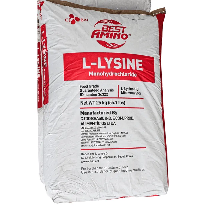 L-Lisina HCl 99% 25kg Aminoácido Ração Suínos e Aves