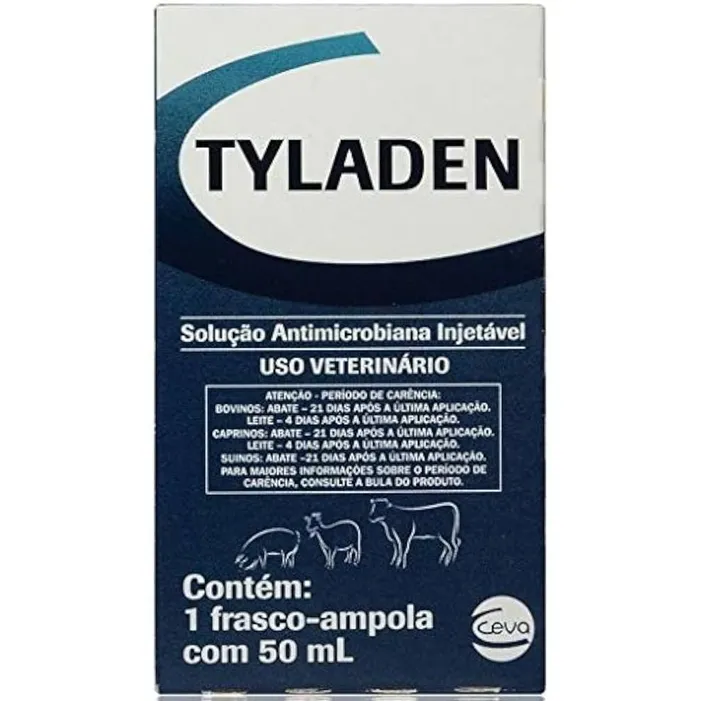Tyladen 100ml - Antibiótico de Alta Eficácia para Bovinos, Suínos e Caprinos | Agro Mercadovet