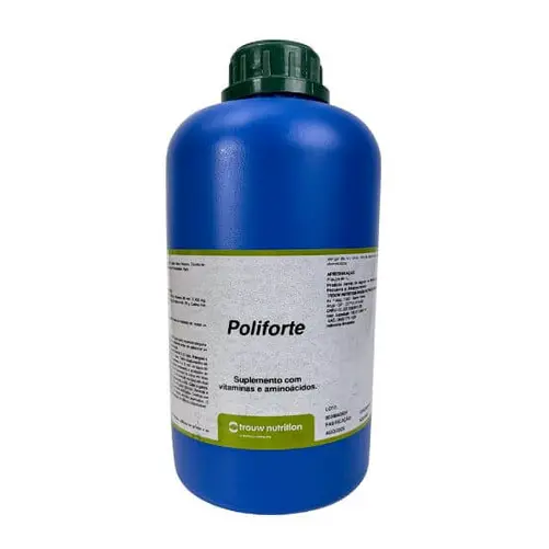 Poliforte 1L — Revigorador Orgânico com Aminoácidos e Complexo B para Bovinos, Suínos, Aves e Equinos | Trouw Nutrition