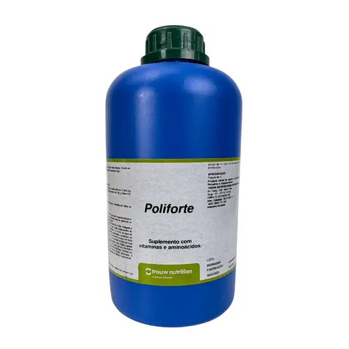 Poliforte 1L — Revigorador Orgânico com Aminoácidos e Complexo B para Bovinos, Suínos, Aves e Equinos | Trouw Nutrition