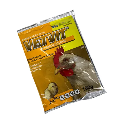 Vetvit Aves 100g — Suplemento Vitamínico com Aminoácidos para Aves em Estresse | Vet Science