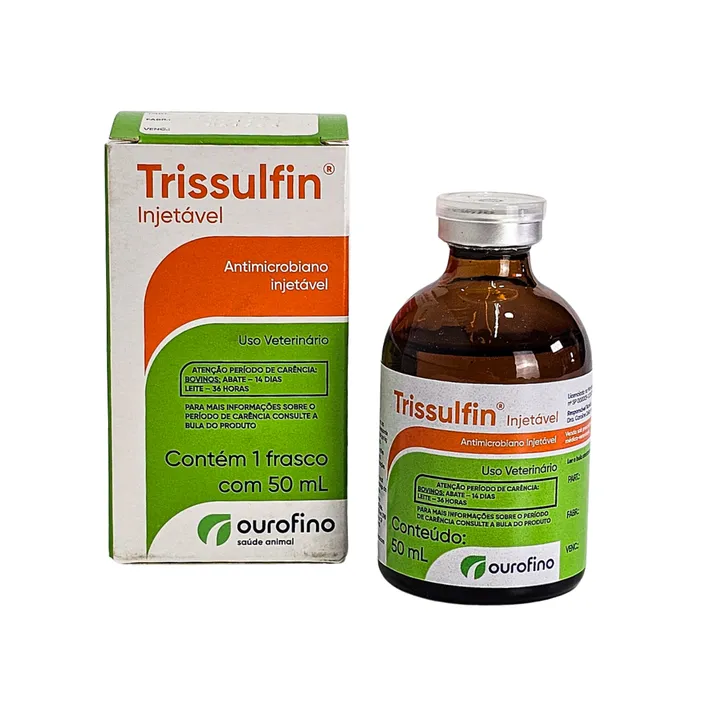 Trissulfin Injetável 50ml Sulfa + Trimetoprim | Ourofino