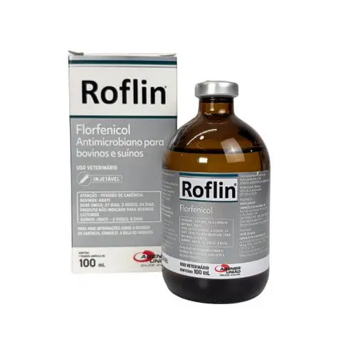 Roflin 100ml — Florfenicol 30% Antibiótico Injetável para Bovinos e Suínos | Agener União