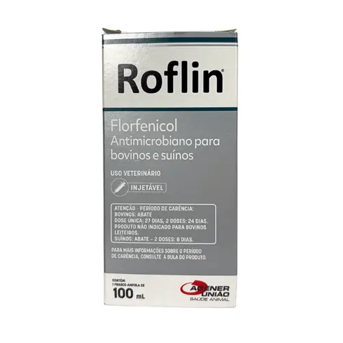 Roflin 100ml — Florfenicol 30% Antibiótico Injetável para Bovinos e Suínos | Agener União