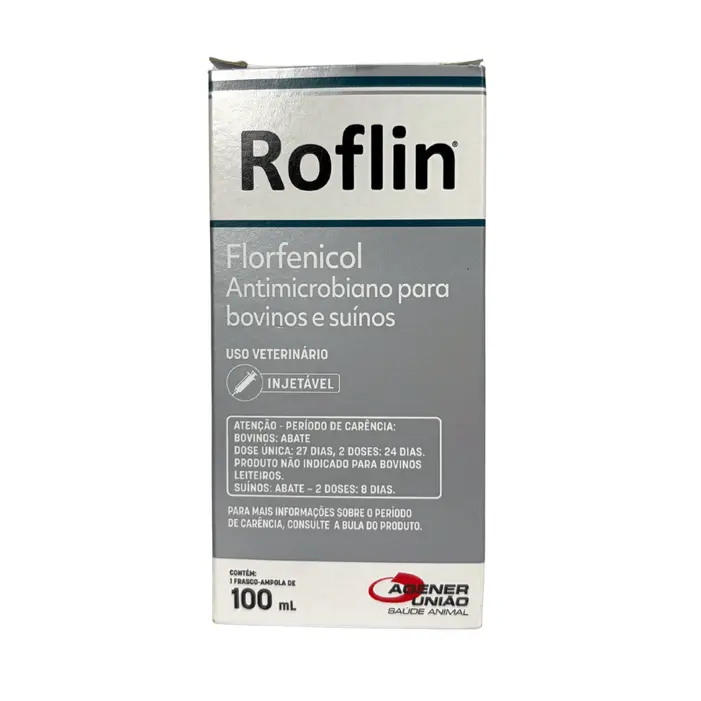 Roflin 100ml Florfenicol Injetável Bovinos | Agener União
