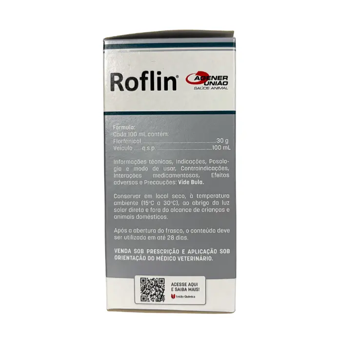 Roflin 100ml Florfenicol Injetável Bovinos | Agener União