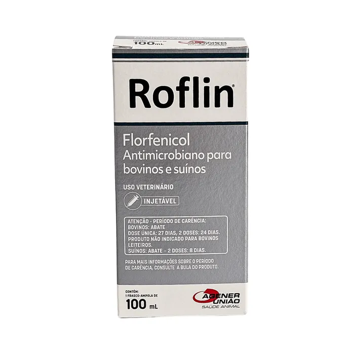 Roflin 100ml Florfenicol Injetável Bovinos | Agener União