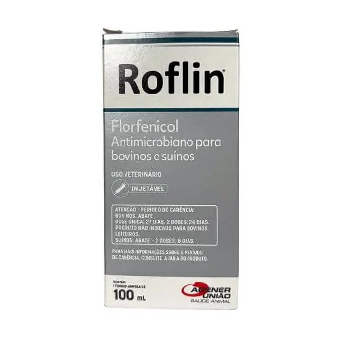 Roflin 100ml Florfenicol Injetável Bovinos | Agener União